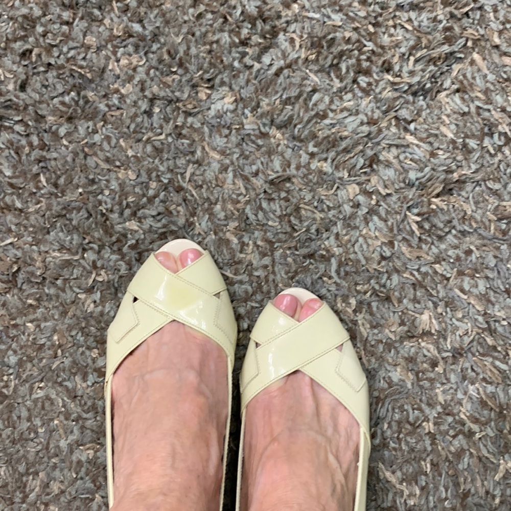 Michelle D Sling Back Pumps with a Peep Toe